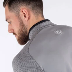 Galvin Green GGreen Midlayer Daxton W22 MENS HZ L SMALL SHRKBLKWH -Elite Golf Shop 03956 Sharkskin Black White Galvin Green Daxton Midlayer 6