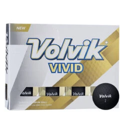 Volvik Vivid Golf Balls 12Pack UNISEX MINT GREEN -Elite Golf Shop 315308 Black Volvik Vivid Golf Ball Pack 1