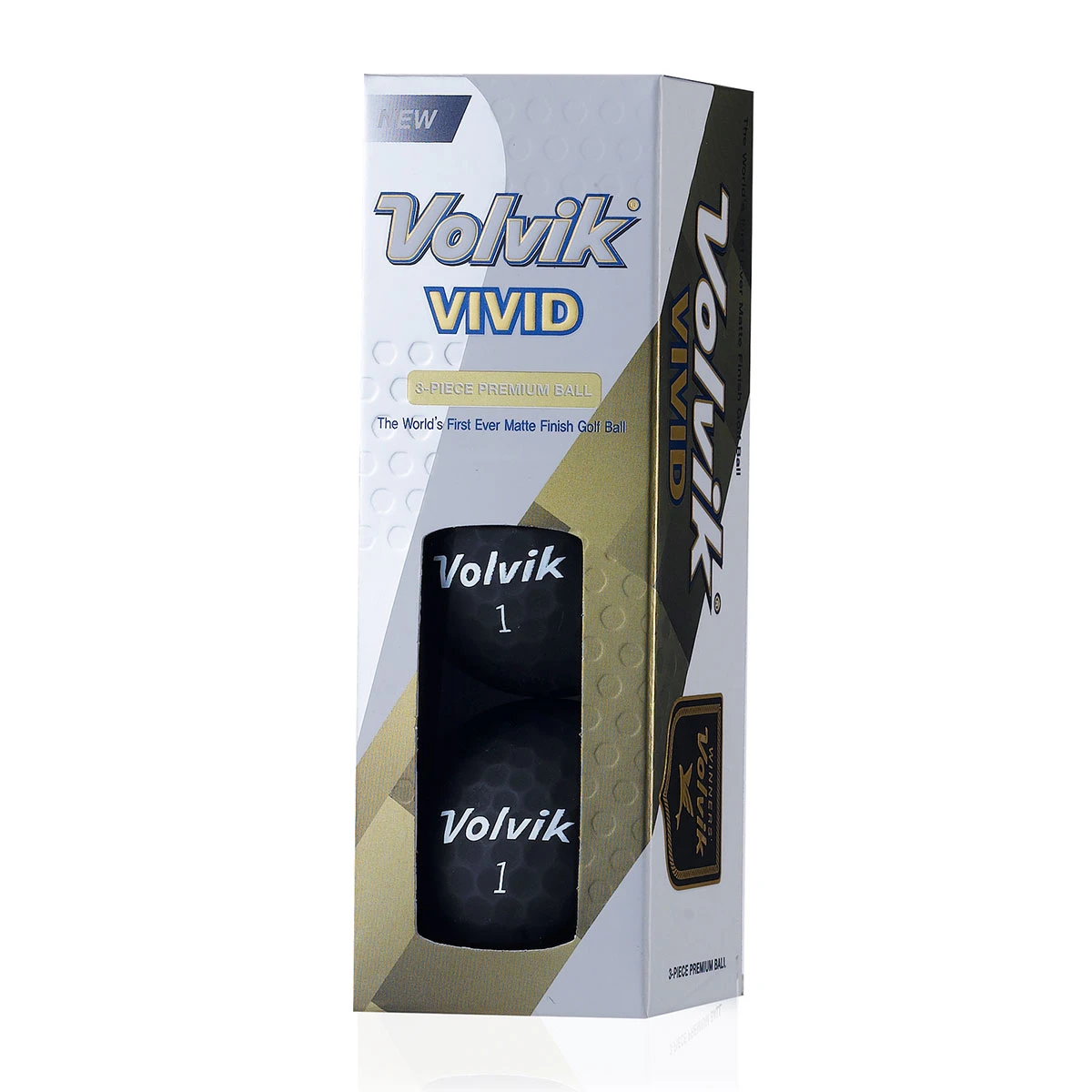 Volvik Vivid Golf Balls 12Pack UNISEX BLACK 4 Volvik Vivid Golf Balls 12Pack UNISEX BLACK - Image 2