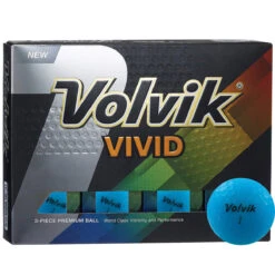 Volvik Vivid Golf Balls 12Pack UNISEX BLACK 13 Volvik Vivid Golf Balls 12Pack UNISEX BLACK -Elite Golf Shop 315308 Volvik Vivid box bluenew