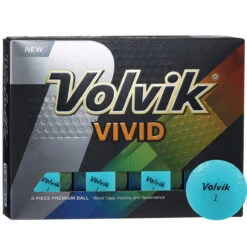 Volvik Vivid Golf Balls 12Pack UNISEX BLUE -Elite Golf Shop 315308 Volvik Vivid box mint 1