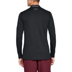 Under Armour UA Baselayer CG Armour Mock W8 MENS LS SMALL BLACK 4 -Elite Golf Shop 335501 Under Armour CG Armour Mock Baselayer Black a 5