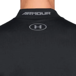 Under Armour UA Baselayer CG Armour Mock W8 MENS LS SMALL BLACK 4 -Elite Golf Shop 335501 Under Armour CG Armour Mock Baselayer Black a 6