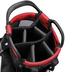 TaylorMade TMade Select Plus Stand Bag UNISEX ONE SIZE BLK RED -Elite Golf Shop 338639 TaylorMade Select Plus Stand Bag BlackRed 2
