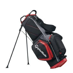 TaylorMade TMade Select Plus Stand Bag UNISEX ONE SIZE BLK RED -Elite Golf Shop 338639 TaylorMade Select Plus Stand Bag BlackRed 5