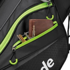 TaylorMade TMade Select Plus Stand Bag UNISEX ONE SIZE BLKCHARC -Elite Golf Shop 338639 black lime 5 1