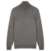Lyle & Scott Lyle Scott Windtop PulloverW22 MENS HZ L SMALL MIDGRYMAR -Elite Golf Shop 341473 MidGreyMarl LyleScott Golf Pullover 1 1