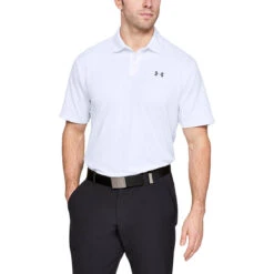 Under Armour UA Polo Performance 2 0 S9 MENS SS LARGE WHTE -Elite Golf Shop 342456 White Under Armour Performance 2.0 Polo Shirt 3