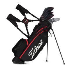 Titleist Players 4 Stand Bag UNISEX ONE SIZE BLKBLKRED -Elite Golf Shop 344157 Black Black Red Titleist Players 4 Stand Bag 2