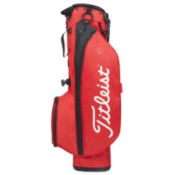 Titleist Players 4 Stand Bag RED BLACK -Elite Golf Shop 344157 Red Black Titleist Players 4 Stand Bag 5