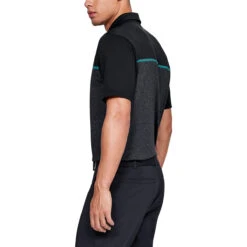 Under Armour UA Polo Playoff Engineerd 2 W9 MENS SS SMALL BLKTEAL -Elite Golf Shop 348674 BlackTeal Under Armour Tonal Heather Playoff 2.0 Polo Shirt 5