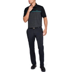 Under Armour UA Polo Playoff Engineerd 2 W9 MENS SS SMALL BLKTEAL -Elite Golf Shop 348674 BlackTeal Under Armour Tonal Heather Playoff 2.0 Polo Shirt 6