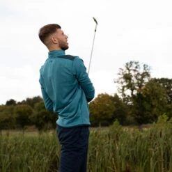 Under Armour UA Windtop Sweaterfleece W9 MENS HZ L SMALL TEALVIBE -Elite Golf Shop 348732 TealVibe Under Armour Sweaterfleece Zip Windtop 9