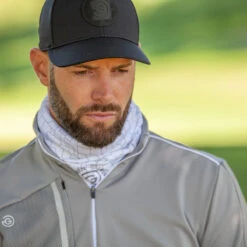 Galvin Green GGreen Jacket Dwight InsulaW21 MENS HZ L SMALL BLKSHKWHT -Elite Golf Shop 351581 Shark Galvin Green Windtop Dwight Insula 4