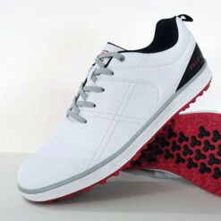 Rife RF-01 Pro Approach S20 ATHLETIC SIZE 7 WHTBLKRED -Elite Golf Shop 352256 WhiteBlackRed Rife RF 01 Spikeless Shoes 5
