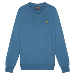Lyle & Scott Lyle Scott Windtop V Knit W22 MENS VN SMALL AZURE