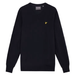 Lyle & Scott Lyle Scott Windtop V Knit W22 MENS VN SMALL DARKNAVY