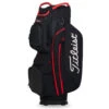 Titleist Cart 15 Cart Bag ONE SIZE BLKBLKRED -Elite Golf Shop 358657 BlackBlackRed Titleist 15 Cart Bag 1