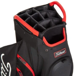 Titleist Cart 15 Cart Bag ONE SIZE BLKBLKRED -Elite Golf Shop 358657 BlackBlackRed Titleist 15 Cart Bag 4