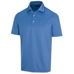 Greg Norman GNorman Polo CoreShark LogoS22 MENS SS SMALL COAST -Elite Golf Shop 361900 MalibuBlue Greg Norman Freedom Micro Pique Polo Shirt 1 1