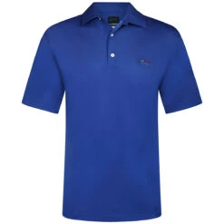 Greg Norman GNorman Polo CoreShark LogoS22 MENS SS SMALL COAST -Elite Golf Shop 361900 MaritimeBlue Greg Norman Freedom Micro Pique Polo Shirt 1