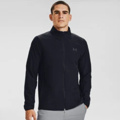 Under Armour UA Jacket Storm Revo W20 MENS LS SMALL ACADEMY -Elite Golf Shop 362084 Black PitchGrey Under Armour Storm Revo Jacket 3 1
