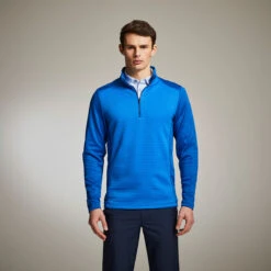 Ping Midlayer Mellor W21 MENS HZ L SMALL DELBLUBLK -Elite Golf Shop 363654 ping mellor lifestyle delph 1