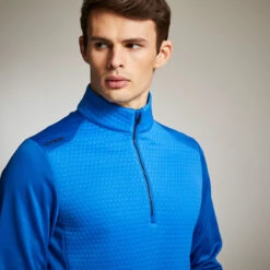 Ping Midlayer Mellor W21 MENS HZ L SMALL DELBLUBLK -Elite Golf Shop 363654 ping mellor lifestyle delph 3