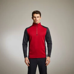 Ping Midlayer Mellor W21 MENS HZ L SMALL REDBRKASP -Elite Golf Shop 363654 ping mellor lifestyle red 1
