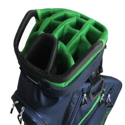 Golfino Premium Cart Bag MENS ONE SIZE NAVY GREEN 11 Golfino Premium Cart Bag MENS ONE SIZE NAVY GREEN -Elite Golf Shop 366772 Navy Green GOLFINO Premium Cart Bag 4