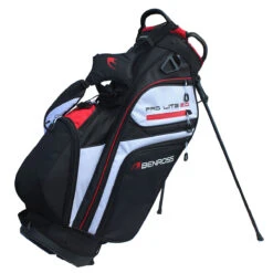 Benross Pro-lite 2 Stand Bag UNISEX ONE SIZE BLKWHTORG -Elite Golf Shop 367059 Black White Red Benross PRO LITE 2.0 Stand Bag 1