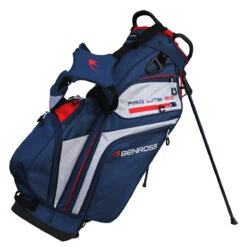 Benross Pro-lite 2 Stand Bag UNISEX ONE SIZE BLKWHTRED -Elite Golf Shop 367059 Navy White Red Benross PRO LITE 2.0 Stand Bag 1 1
