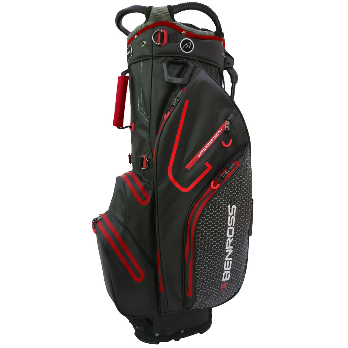 Benross Protec 2 WP Stand Bag UNISEX ONE SIZE BLK RED 4 Benross Protec 2 WP Stand Bag UNISEX ONE SIZE BLK RED - Image 2