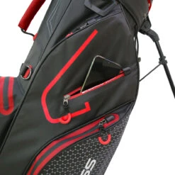 Benross Protec 2 WP Stand Bag UNISEX ONE SIZE BLK RED 11 Benross Protec 2 WP Stand Bag UNISEX ONE SIZE BLK RED -Elite Golf Shop 367079 Black Red Benross PROTEC 2.0 Waterproof Stand Bag 5