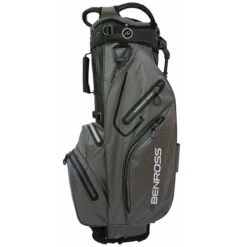 Benross Protec 2 WP Stand Bag UNISEX ONE SIZE GRY BLACK 10 Benross Protec 2 WP Stand Bag UNISEX ONE SIZE GRY BLACK -Elite Golf Shop 367079 Grey Black Benross PROTEC 2.0 Waterproof Stand Bag 3