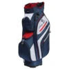 Benross Pro 2 Deluxe Cart Bag UNISEX ONE SIZE NVYWHTRED -Elite Golf Shop 367085 Navy White Red Benross PRO TEC 2.0 Deluxe Cart 1