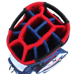 Benross Pro 2 Deluxe Cart Bag UNISEX ONE SIZE NVYWHTRED -Elite Golf Shop 367085 Navy White Red Benross PRO TEC 2.0 Deluxe Cart 4