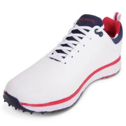 Stromberg Tempo S21 ATHLETIC 7 WHTREDNVY -Elite Golf Shop 367800 White Red Navy Stromberg Tempo Shoes 3