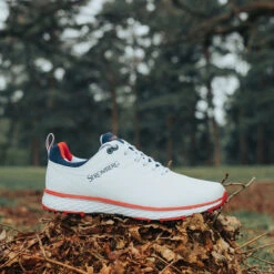 Stromberg Tempo S21 ATHLETIC 7 WHTREDNVY -Elite Golf Shop 367800 White Red Navy Stromberg Tempo Shoes 5