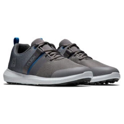 FootJoy FJ Flex S21 ATHLETIC 7 MED WHTGRY -Elite Golf Shop 367971 Grey FootJoy Flex Shoes 6