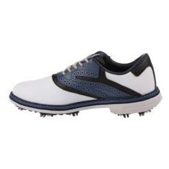 Greg Norman GNorman Isa Tour S21 ATHLETIC 7 WHT BLACK -Elite Golf Shop 368092 white navy greg norman isa tour shoes 12