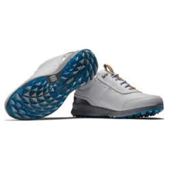 FootJoy FJ Stratos S21 ATHLETIC 4 WIDE WHITE -Elite Golf Shop 369383 White Grey FootJoy Stratos Ladies Shoes 5