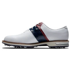 FootJoy FJ Premiere Packard S21 ATHLETIC 7 MED WHITE -Elite Golf Shop 369453 White Navy Red FootJoy Premiere Packard Shoes 2
