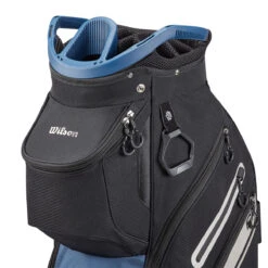 Wilson Staff EXO II Cart Bag UNISEX ONE SIZE BLACK BLUE -Elite Golf Shop 369626 Black Blue Wilson Staff EXO II Cart Bag 3 1