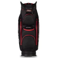 Titleist Stadry 14 Cart Bag UNISEX ONE SIZE BLK RED -Elite Golf Shop 388660 Black Red Titleist StaDry 14 Cart Bag 2