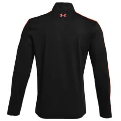 Under Armour UA Midlayer Storm HZ S21 MENS HZ SMALL BLKVNMRED -Elite Golf Shop 388765 Black VenomRed Under Armour Storm Zip Midlayer 2 1