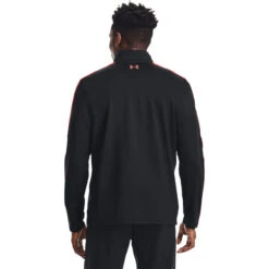 Under Armour UA Midlayer Storm HZ S21 MENS HZ SMALL BLKVNMRED -Elite Golf Shop 388765 Black VenomRed Under Armour Storm Zip Midlayer 4 1