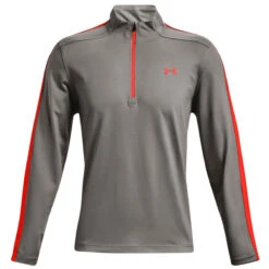 Under Armour UA Midlayer Storm HZ S21 MENS HZ SMALL BLKVNMRED -Elite Golf Shop 388765 Concrete PhoenixFire Under Armour Storm Zip Midlayer 1