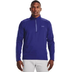Under Armour UA Midlayer Storm HZ S21 MENS HZ L SMALL REGSTARLI -Elite Golf Shop 388765 Regal Starlight Under Armour Storm Zip Midlayer 3