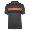 Ocean Tee Stromberg Polo W21 MENS SS SMALL BLK/ORG -Elite Golf Shop 389328 Black Orange Stromberg Ocean Tee Polo Shirt 1 1
